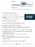 Mate - Info.ro.3026 Algebra Si Elemente de Analiza Matematica - Subiecte UPB 2014