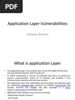 Application Layer Vulnerabilities