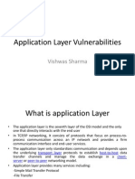 Application Layer Vulnerabilities
