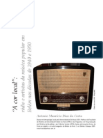 Local Colour: Radio and Popular Music Artists in The City of Belém in The 1940s and 1950