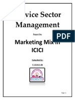 Marketing Mix in ICICI