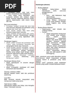 Nota Padat Kebudayaan Melayu Bmm 3142 Pdf