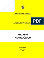 Anuario Hidrológico Ecuador INAMHI 2012