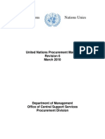 UN Procurement Manual - March 2010 (Revision 6)