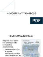 Hemostasia y Trombosis