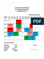 Jadual Waktu Persendirian 2011