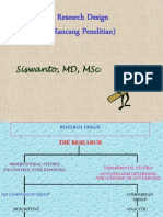 Research Design (Rancang Penelitian) : Siswanto, MD, MSC
