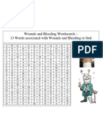 HO21 Wounds and Bleeding Wordsearch
