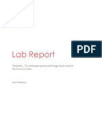 Lab Report - Sports and Energy Drinks