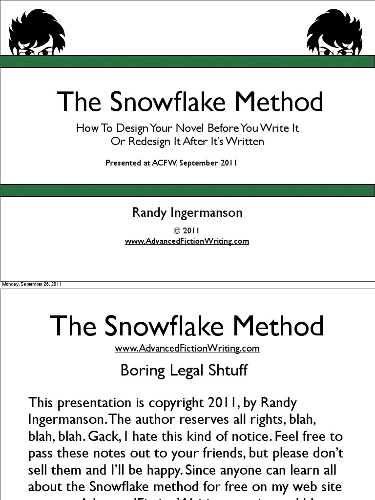 The Snowflake Method Presentation  PDF  Pride And Prejudice