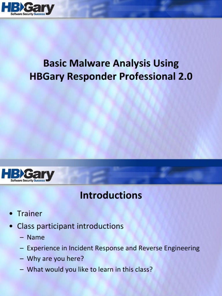 Malware-Analysis With HBgary Respender Profesional | PDF | Windows ...