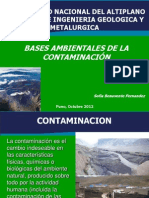 Bases de La Contaminación Ambiental