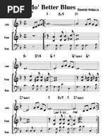 Mo Better Blues Piano in f
