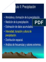 Hydrol Precipitación, intensidad, distribución, frecuencias.pdf