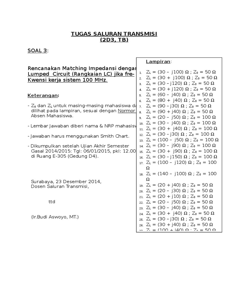 Impedance Matching with Smith Chart | PDF