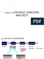 Doctor'S Role, Function and Duty