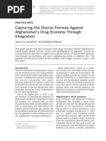 Capturing the Elusive Formula Against Afghanistan’s Drug Economy Through Integration
