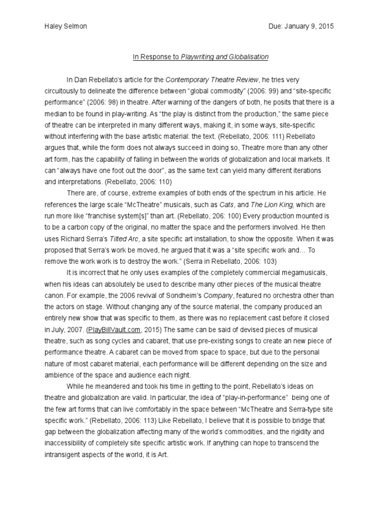 globalization argumentative essay