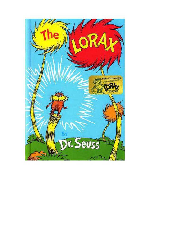 Hojas De Trabajo Del Dr. Seuss Sobre El Lorax The