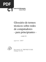 Glossario de termos tecnicos sobre redes