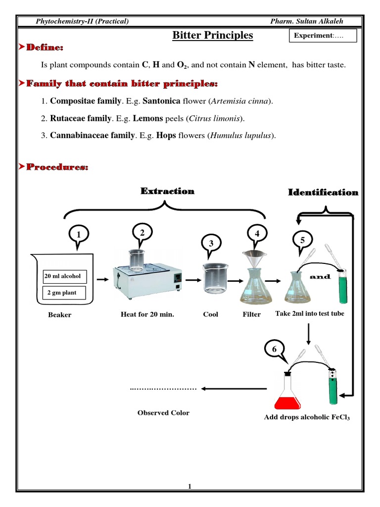 Bitter Principles Lecture PDF