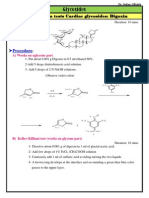 Glycosides: Identification Tests Cardiac Glycosides: Digoxin