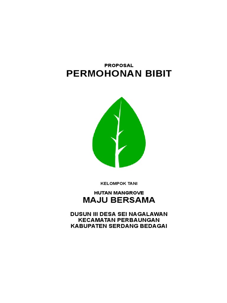 Proposal Kelompok Tani Hutan Mangrove