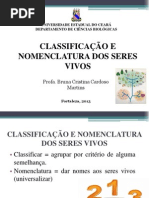 Classificação e Nomenclatura Dos Seres Vivos