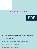 Irregular Ir Verbs