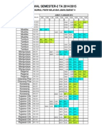 JADWAL SEMESTER-2 TA 2014/2015: BKB Nurul Fikri Wilayah Jawa Barat 4