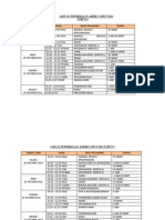 Jadual Peperiksaan Akhir Tahun 2014