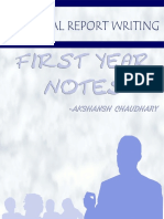 Technical Report Writing Notes - Akshansh