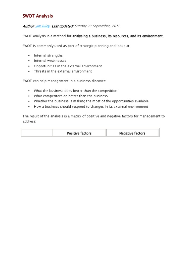 Swot for watch industry essay 05 image