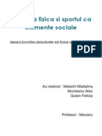 Educatia Fizica Si Sportul CA Elemente Sociale