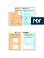 Resumen Formulas MOSFETs