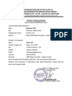 Surat - Penugasan SMP Negeri Satu Atap - 1 Kapuas Tengah