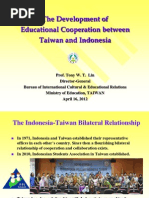 The Development of Educational Cooperation between Taiwan and Indonesia