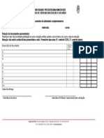 Ficha de Encaminhamento de Documentos de Atividades Complementares 01