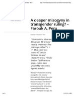 A Deeper Misogyny in Transgender Ruling