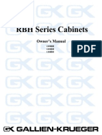 GK Cab Rbh Owners Manual