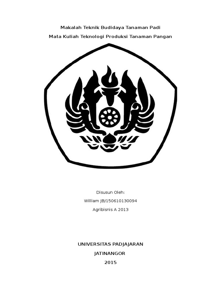 Makalah Teknik Budidaya Tanaman Padi Makalah Teknik Budidaya Tanaman Padi