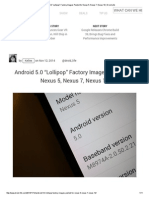 Android 5.0 "Lollipop" Factory Images Posted For Nexus 5, Nexus 7, Nexus 10