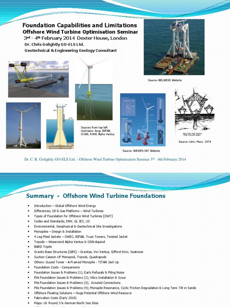 Offshore Wind Turbine Foundation Insights | PDF | Offshore Wind Power ...