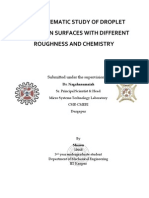 A Systematic Study On Wetting Properties of Solids With Differnrent Chemistry and Roughness