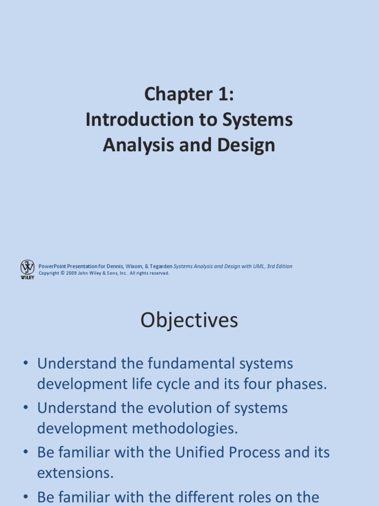 Chapter 1 Introduction to Systems Analysis and Design(2) Software