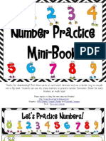 Number Tracing Mini Flipbook