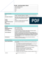 Profile / Job Description Sheet: Project Details
