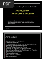 DICAS PARA ELABORAÇÃO DE UM PORTEFÓLIO DE AVALIAÇÃO DE PROFESSORES
