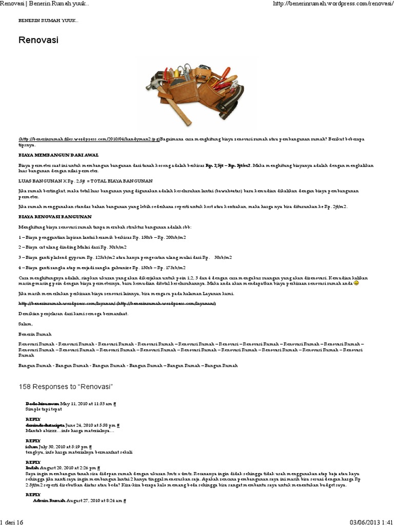 Biaya Renovasi PDF