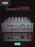 Catalogue Sansui 1978